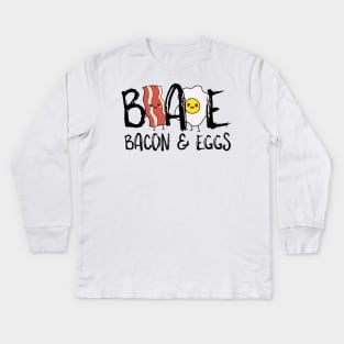 BAE Bacon And Eggs Kids Long Sleeve T-Shirt